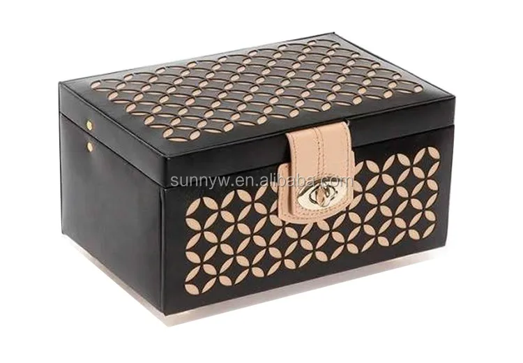white jewelry packaging box custom logo leather jewelry boxes