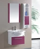 Small House Wall Mounted PVC Bathroom Cabinet with Ceramic Basin