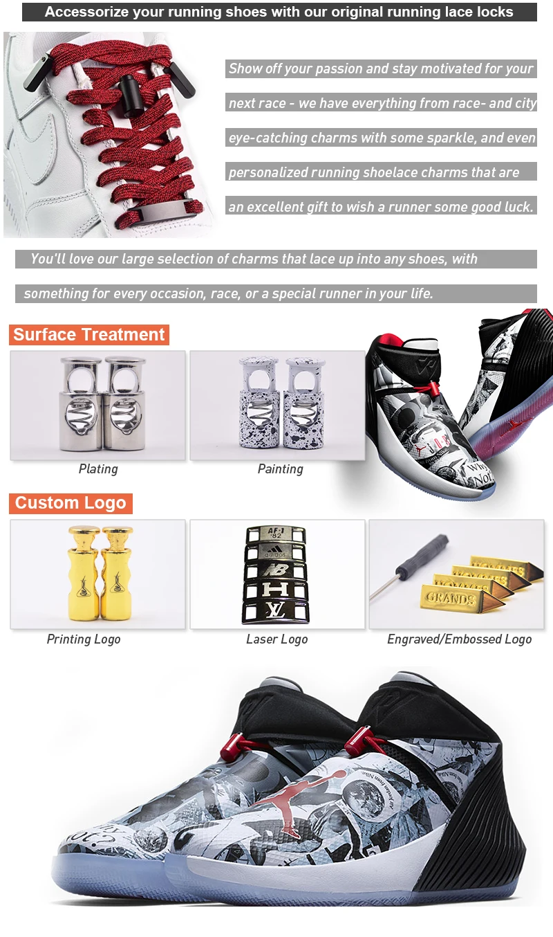 iRun Amazon Metal For Jordan Shoe Lace 