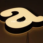 LED acrylic guiding light display ,advertising light sign, led crystal light brand