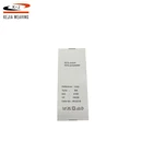 Ultrasonic cut cheap garment tyvek size double side printing care labels