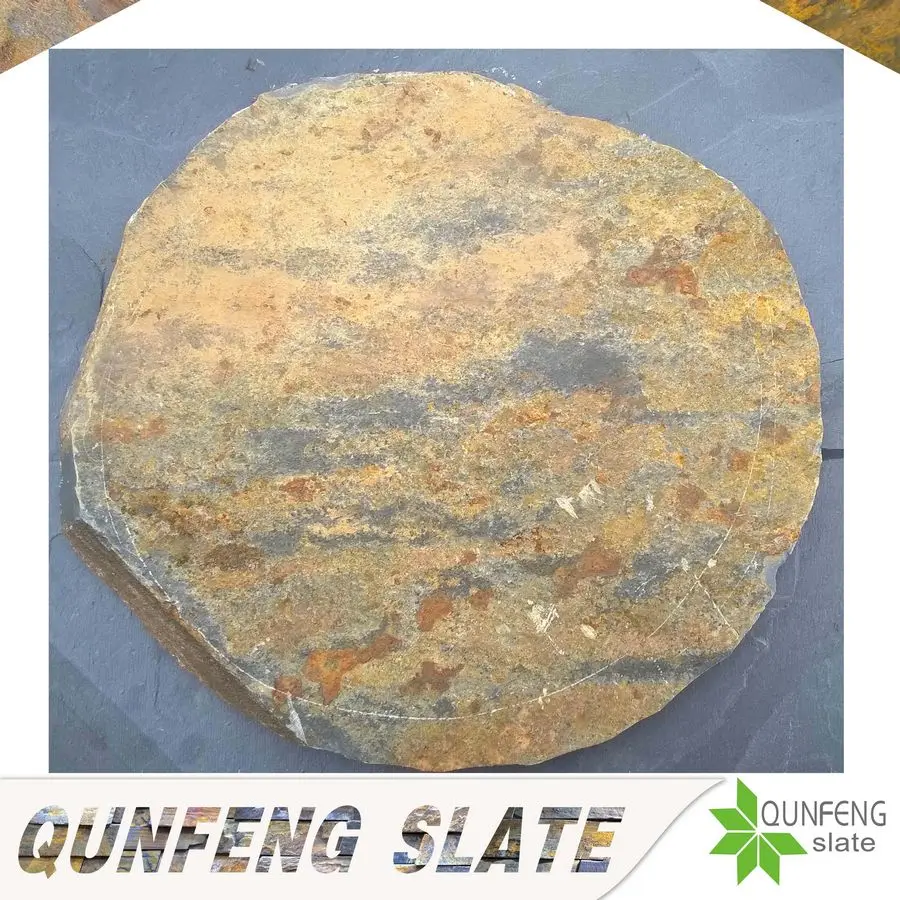 natural rusty slate tile round decorative garden stepping stones natural rusty slate tile round decorative garden stepping stones