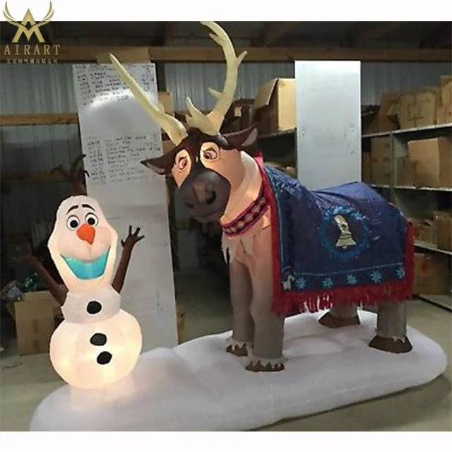 10ft inflable gigante de Navidad barato ciervo patio al aire libre decoración para la venta