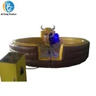 LED Eye Giant Mechanical Bull Riding Toys with Inflatable Mattress