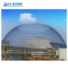 steel structure space frame coal storage shed/warehouse/hangar constructions