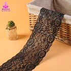 China manufacturer black african stretch lace trim