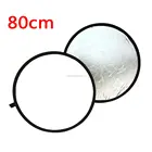 32" inch 80cm Collapsible Disc Light Reflector diffuser For photography studio Silver