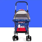 Pet car full fluffy breathable cat dog pet stroller small car