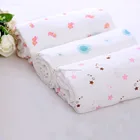 High quality 47''x47'' 100% boy and girl organic cotton and bamboo baby 3 muslin swaddle blankets