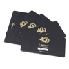 Custom PVC Card Different Barcodes Foiling Gold PVC Business Cards