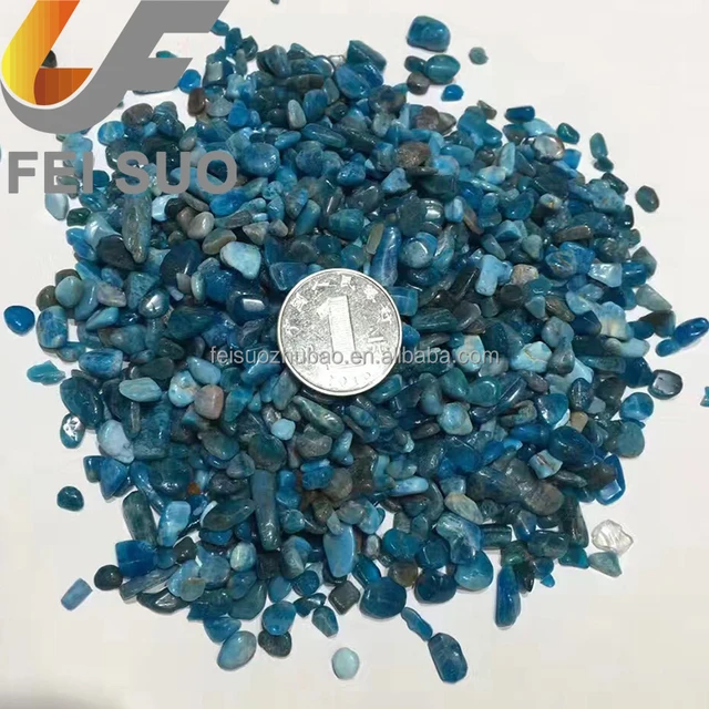 high quality nature polished stones blue agate tumble stone