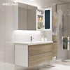 Home Goods Double Sink Steam Bath Vanity, Cream Color Bathroom Cabinet