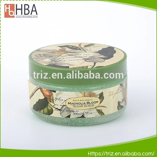 organic private label brand skin whitening face sugar scrub body