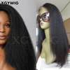 8"-30" Stock 100% virgin unprocessed Cuticle intact Human Hair African American Relaxed Texture Kinky Straight Full Lace Wigs