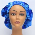 New Women Sleep Night Cap Beauty Salon Satin Bonnet Hat For Curly Hair Silk Turban