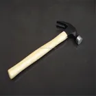 Steel Hammer With Drop Forging Hammer 45#carbon Steel Forged Claw Hammer With Wooden Handle