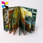 Cheap customized colorful english story cardboard comic baby kid book