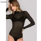High waisted Perspective black sexy ladies swimwear swimsuit
