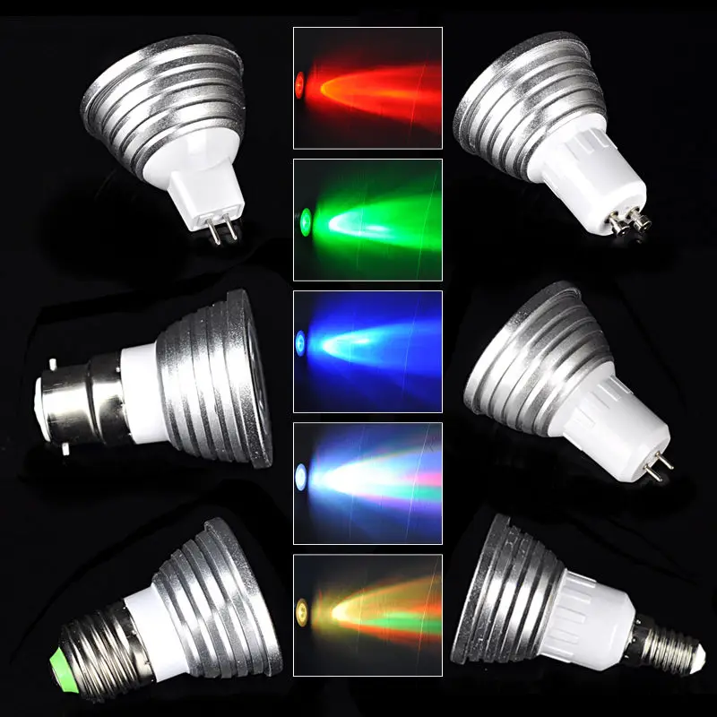 Hotsale High Quality Color Changing 3w Rgb Led Spotlight With Remote