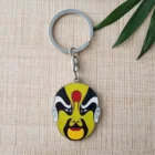 Hot selling top quality custom soft enamel split ring spinner custom keychain for promotion