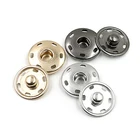 Alloy metal round shape flat back sewing snap button