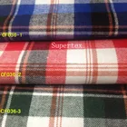 stock / ready bulk woven 21S Cotton brushed/flannel yarn dyed fabric