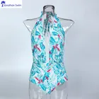 Wholesale hot OEM custom printing swimsuit one piece swimwear