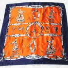 Fashionable fancy silk scarf 90*90cm with customized designs