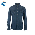 Made in China custom made fashion cotton mens style denim jeans western shirt design