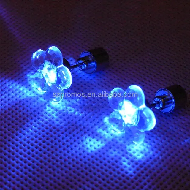 free samples led lighting earring stud flashing led earrings