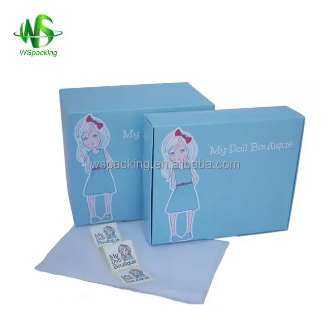 china supplier durable paper doll packaging box kids gift for