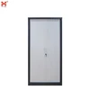 Office furniture customized steel wardrobe 2 sliding door durable roller shutter door cabinet custom glass wardrobe