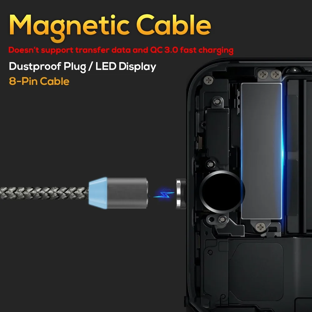 Original Factory High Quality Nylon Braided Type-c Magnetic Charging USB Cable for Samsung S10 S9 - ANKUX.COM
