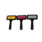High quality colorful pet cat dog hair removal needle stainless steel hair brush comb grooming tool