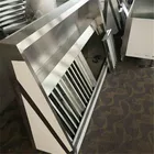 Hotel commercial stainless steel 304 Grade kitchen aire range hood chimney hood with ESP filter Wall-mouted