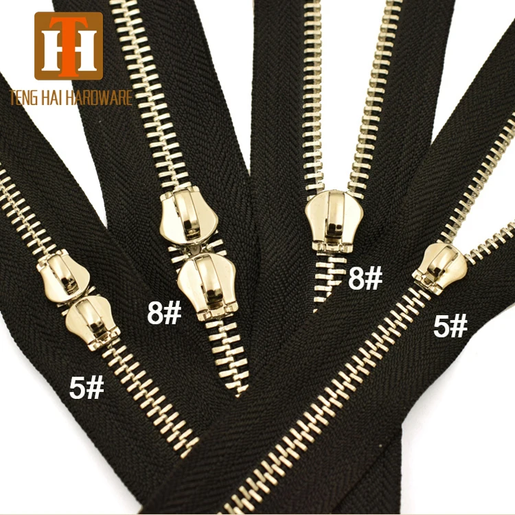 5 Single Pull Manufacturer Customized Size Metal Long Chain Zipper