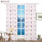 High quality fancy embroidery tree pattern oriental office window curtain