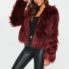 Customized fox fur woman coat winter warm fur short plush coat
