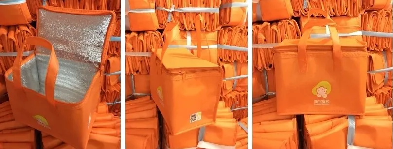 Wholesale disposable polyester insulated thermal lunch cooler bag