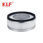 disposable antibacterial glass fiber media pleated hepa filter for air purifier