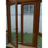 Security Anti-Theft China Wooden Glass Door With Key And Lock