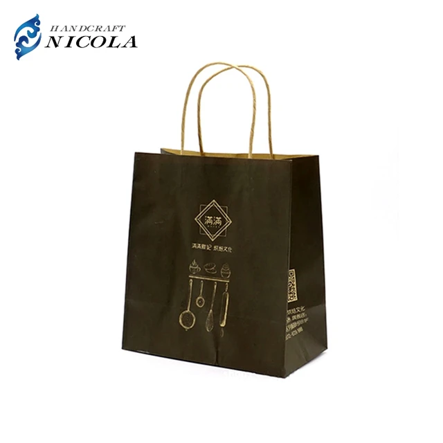 custom printing recycle brown kraft takeout food packaging paper