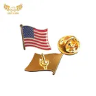 Custom Hinged Egypt Flag Lapel Pin With Locking Backs