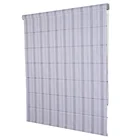 Flocked roman shades stripe grey roman shades turkish panel curtain blinds