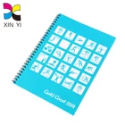 Logo hot stamping metal spiral binding a4 cover size travelers note book
