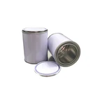 Round printed can 500ml round tin plate container tin paint can