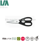 black PP handle 2Cr13 stainless steel kitchen scissors shears