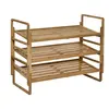 Better Homemade and Gardens 3-tier Stackable Nesting Bamboo Shoe Rack