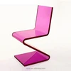 simple design colored acrylic Z chair with cheap price