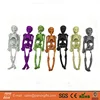30CM Cheap Glitter Style Plastic Hanging Skeleton For Halloween Decorations&Party Occasion